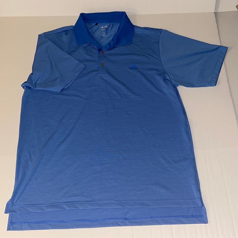 Adidas Climalite Men’s Blue Short Sleeve Large Polo Shirt
